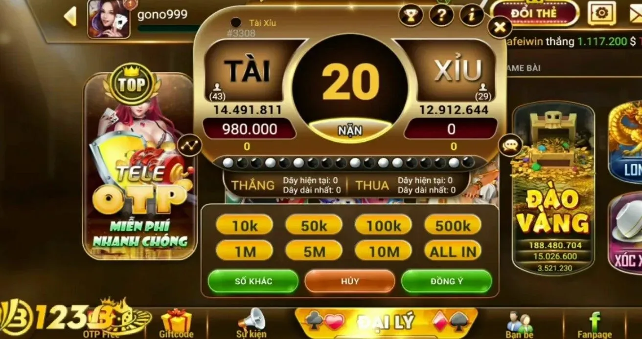 Tài xỉu 123B có cách chơi thế nào? 